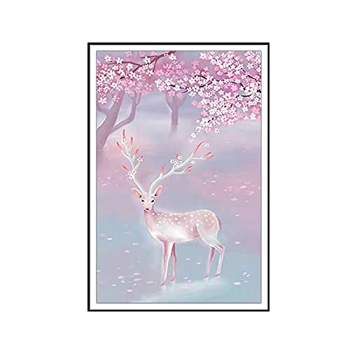 Kit Broderie Diamant Cerf Elfe : Un Cadeau Créatif Original pour Passionnés de DIY