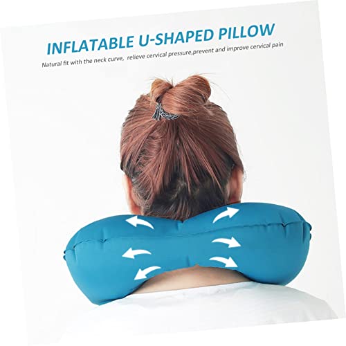 Set 2 Almohadas Inflables en Forma de U para Viaje miniatura 2