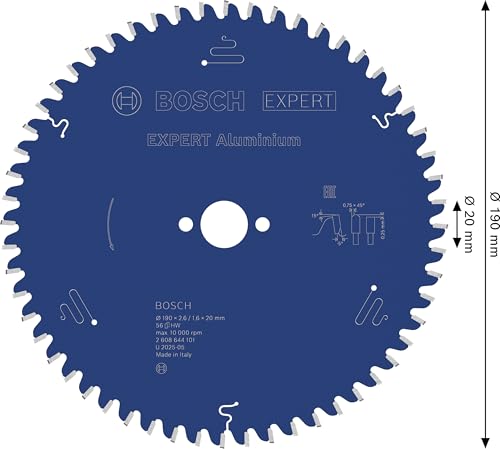 Lame de scie circulaire Standard for Aluminium Bosch Professional 190 x 20 x 2 mm 56 dents 2608837770 - vue 10