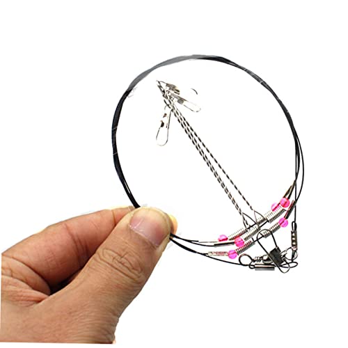 Líneas de Pesca Fluorocarbono POPETPOP con Alambre de Acero miniatura 3
