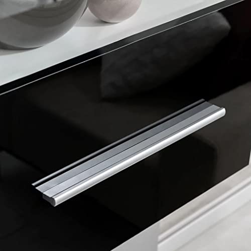 Miniatura 5 de Homgoday Mueble De Salon Moderno, Modulos De Comedor Juego De Muebles De Salón 5 Piezas Con Iluminación Led Negro