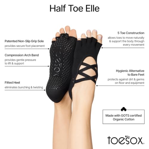 Toesox Calzini unisex con impugnatura a mezza