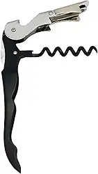 Saca Rolhas Abridor de Garrafas Sommelier Profissional 2 Estágios com Cortador de Lacre – Portátil e Resistente para Vinhos