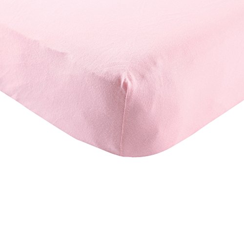Image of Touched by Nature Unisex Baby and Toddler Organic Cotton Crib Sheet, Light Pink, One Size