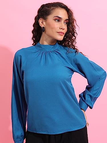 Image of KETCH Women Polyester Regular Fit Full Sleeve Tops