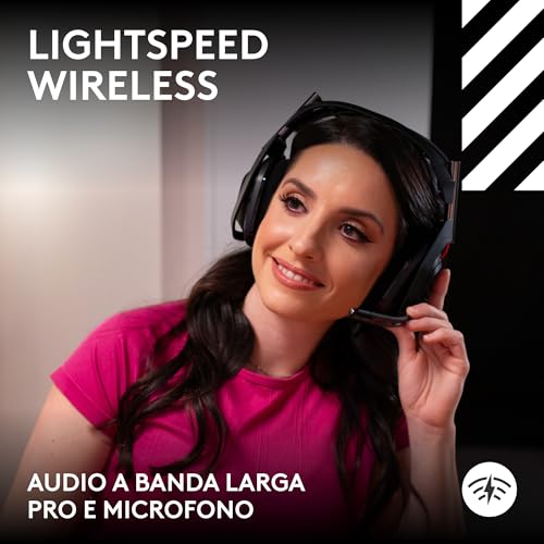 Astro A50 Cuffia con microfono gaming wireless LIGHTSPEED + base di ricarica (Gen 5), PRO-G GRAPHENE, passaggio fra 3 sistemi, USB-C per Xbox, PS5, PC/Mac, Nintendo Switch, Bluetooth - Nero - Cuffia gaming - Immagine 3