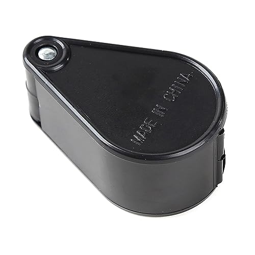 YIZITU Loupe de bijoutier pliable x10 - Loupe pour bijoux - Portable - Outil de poche en verre - Cadeau idéal pour les parents