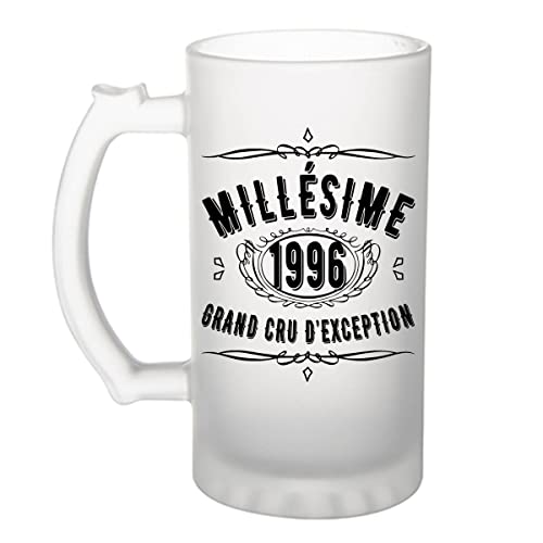 Planetee Chope de bière 1996 anniversaire 29 ans | Verre à bière Pinte idée cadeau original | Imprimé en France
