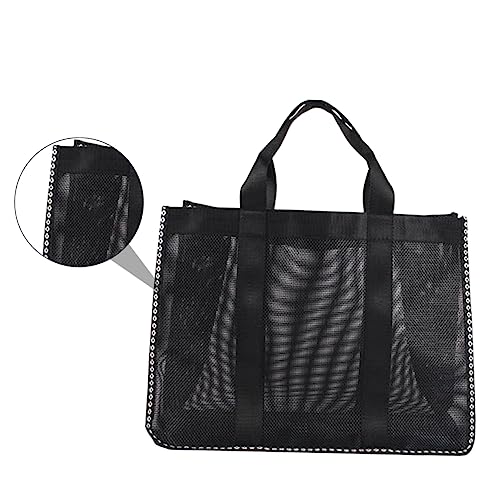 BESTYASH Beach Cooler Bag Packable Beach Bag Mesh Storage Large Tote for Outdoor Bathroom2