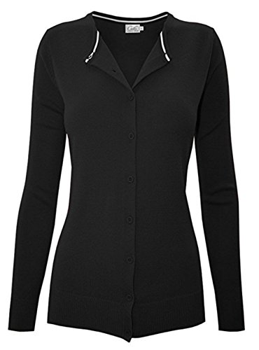 Women's Solid Basic Stretch Button Down Knit Sweater Cardigan2