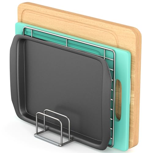 VAEKUCEAN Cutting Board Organizer Holder Stand, Stainless Steel, 1PC(1.0in)