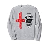8.5 oz, Klassisch geschnitten Alfa Car Drivers Stilvolles Grunge-Logo Sweatshirt
