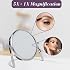 JERDON Small 5X Magnifying Mirror - 5.5 Makeup Mirror in Chrome Finish - Model MC113C