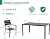 AECOJOY 7 Piece Outdoor Dining Set, 60" x 36" Aluminum Patio Table and Chairs Set for 6 with Rectangular Table and Stackable Chairs for Garden, Backyard, Black