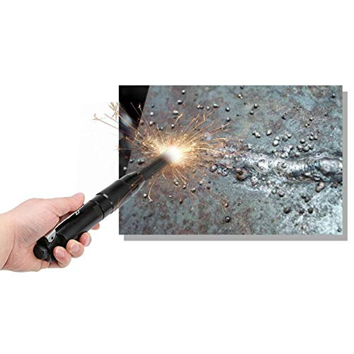 BEYST Air Pneumatic 12 Needle Scaler, Mini Removing Rust Slag Pistol Grip Tool 1/4\" 4000 RPM, Descaler for Air Chisel Paint Removing Deburring