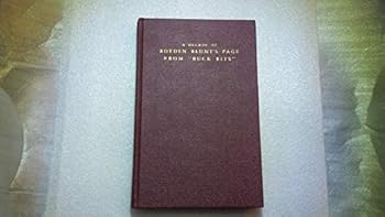 Hardcover A Decade of Royden Blunt's Page from "Buck Bits" [Unknown] Book