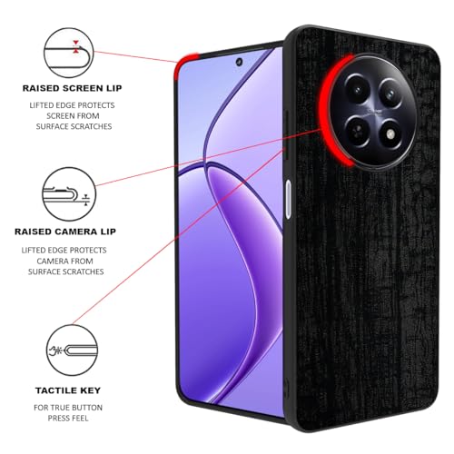 Image of RIGGEAR Sleek Back Cover Case Compatible with Realme 12 5G and Realme 12x 5G (TPU+PC | Dragon)