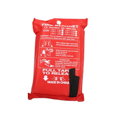 LOORGVEL Ignífuga para Cocina y Emergencia Profesional Resistente Altas Temperaturas Supresora de Incendios y Segura para y Camping