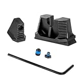 Co-Witness Height Red Dot Sight Optic Front & Rear Iron Sights for Glock 17,17L,19,22,23,24,25,26,27,28,31,32,33,34,35,37,38,39