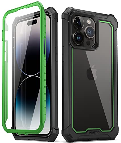 Coque iPhone 14 Pro antichoc intégrale pour activités extérieures verte