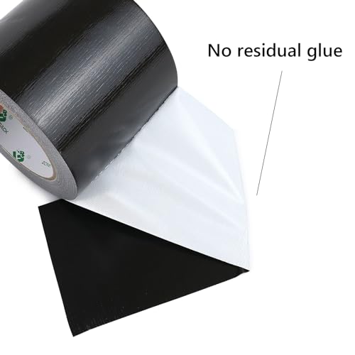 Image of BOMEI PACK 1Pack 4inch Duct Tape Heavy Duty Waterproof Black 9Mil 20Yds