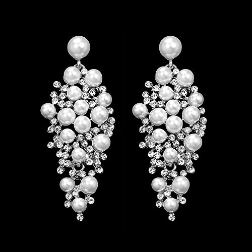 Boucles d'oreilles en cristal de perles pour femmes le cadeau de mariage idéal