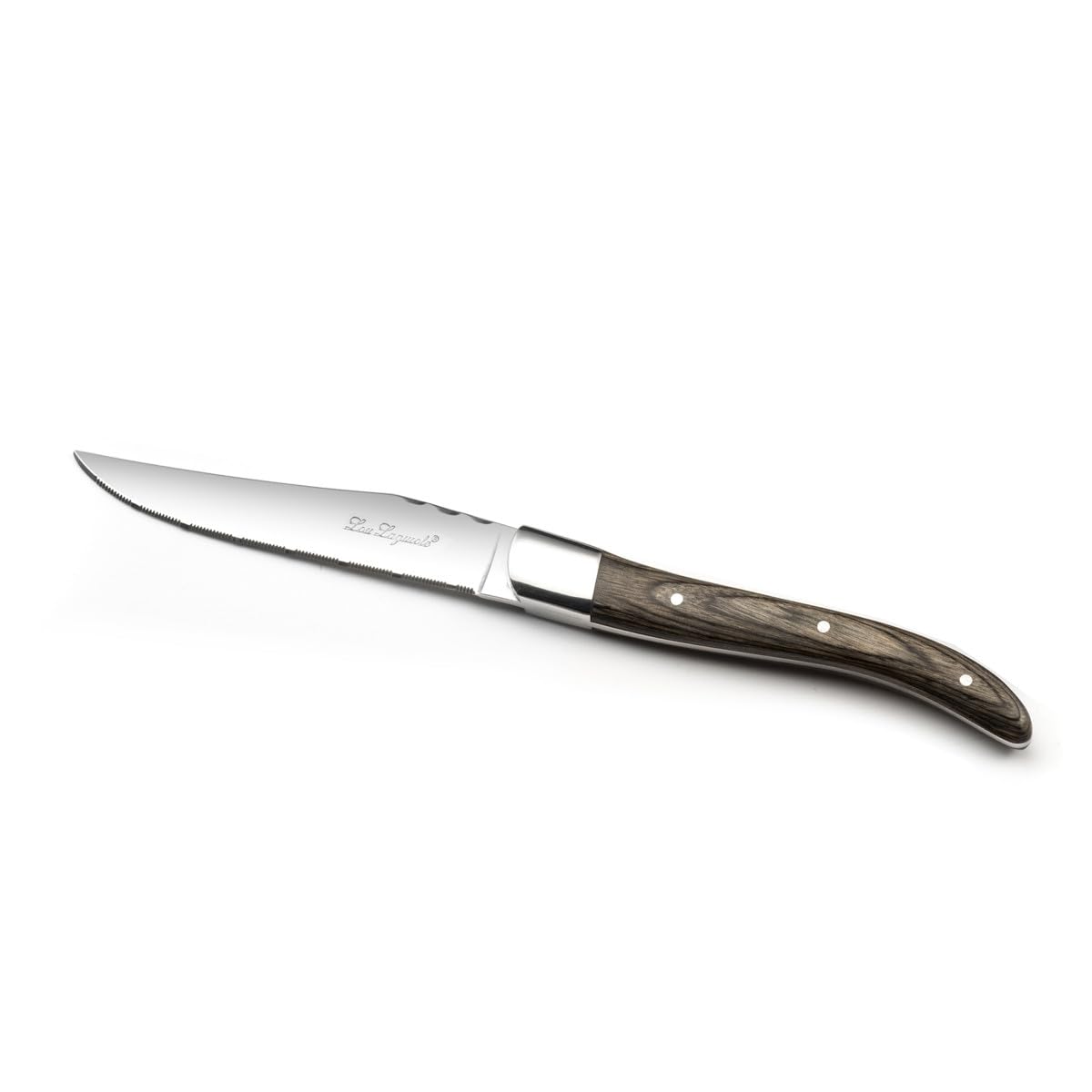 Lou Laguiole - Louis - Coffret 6 couteaux steak royal Noyer
