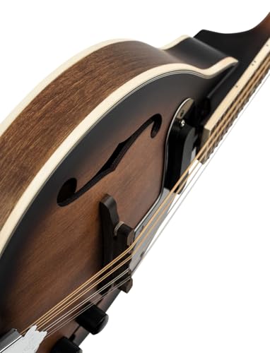 Ortega Guitars A-Style Mandoline Elektro-Akustisch – F-Holes – Americana Series – Fichte / Ahorn, Braun (RMAE30-WB)