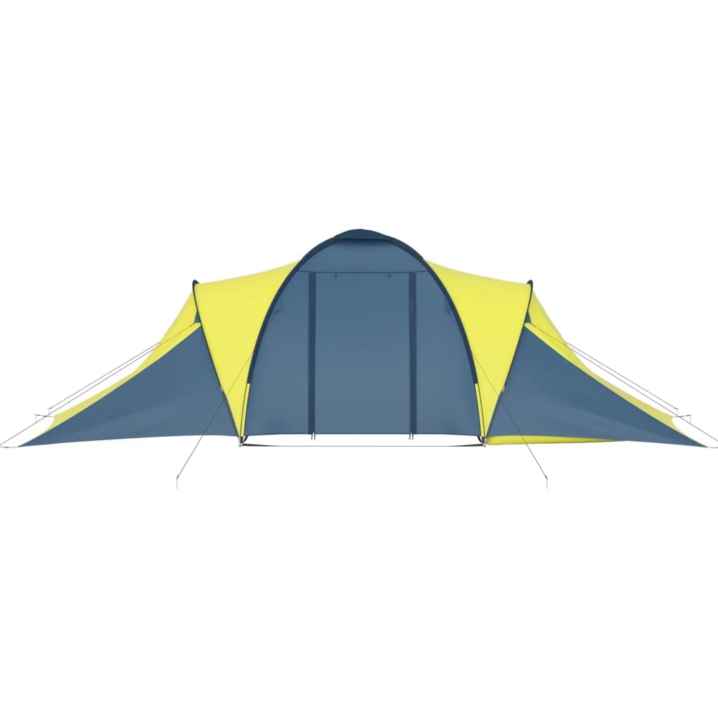 Campingzelt für Personen Blau und Grün mit Kabinen, atmungsaktivem Innenzelt, Moskitonetz, Vorzelt und Tragetasche für Camping, Outdoor, Wanderung, Trekking und Festival
