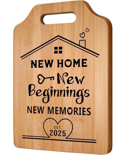 Gleevara New Home Gifts, House Warming Gifts New Home, Creative Bamboo Cutting Board Housewarming Gift, Unique Housewarming Gift for Couple, Friends