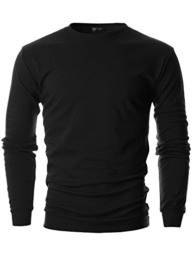 GIVON Men's Slim Fit Lightweight Long Sleeve Crewneck Sweatshirt Casual Pullover2