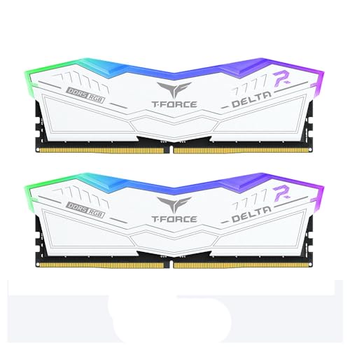 DDR5 RAM 6000 MHz 32 Go T-Force DELTA RGB mémoire PC bureau overclocking CL30 noir