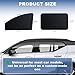 KOCZIL Car Window Shades - 4 Pack Magnetic Car Window Covers for 100% Privacy & UV Protection, Reduce Interior Heat - Easy to Install Side Window Sun Shade for Napping, Camping, Traveling