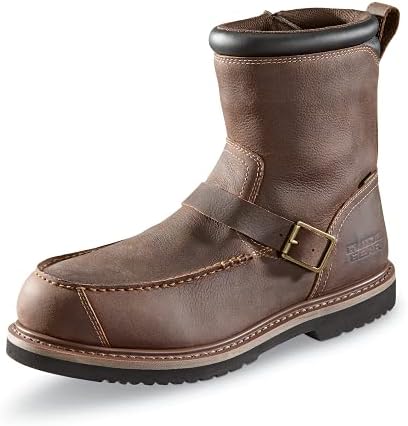 Guide Gear Uplander Men’s Side Zip Hunting Boots Waterproof Leather Shoes | Image 6
