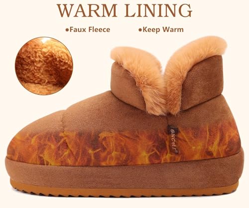 ONCAI Womens Slippers House Slippers for Woman Slipper Boots for Women Ladies Winter Fuzzy Warm Bootie Indoor Outdoor3
