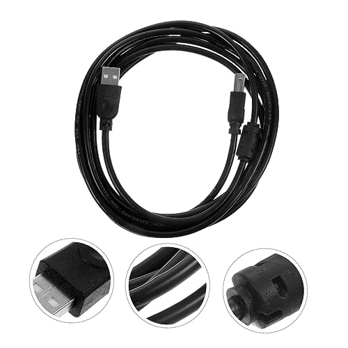 DIYEAH USB Printer Cable for Copier and Fax Machine Connection for Office and Home Use High-Speed Transmission Black - Thumbnail 3