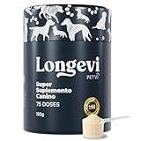 Longevi Suplemento Canino em Pó | Fórmula Completa para Imunidade, Pelos e Energia | 150g | Desenvolvido por Veterinários – PETVI