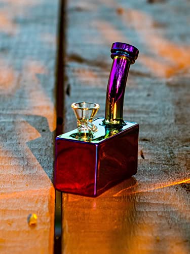5,5 Zoll Glas Bong Rig Bong Saft Box Square Beaker Heady Smoking Pipe mit 14mm Female – Bild 6