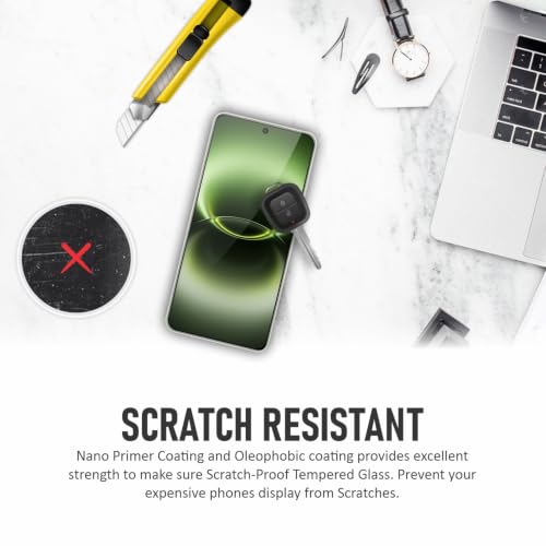 Image of SupCares Tempered Glass for Vivo X300 Ultra (6.82 Inch) With Installation Kit | 9H Edge to Edge Screen Protector | Black