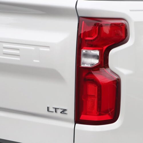 Image of 1Pcs Big Size Tailgate LTZ 2019-2025 Compatible with Tahoe and Silverado Letter Logo Emblem Badge Nameplates Decal Replacement for Chevy 1500 Z71 (Gloss Black)