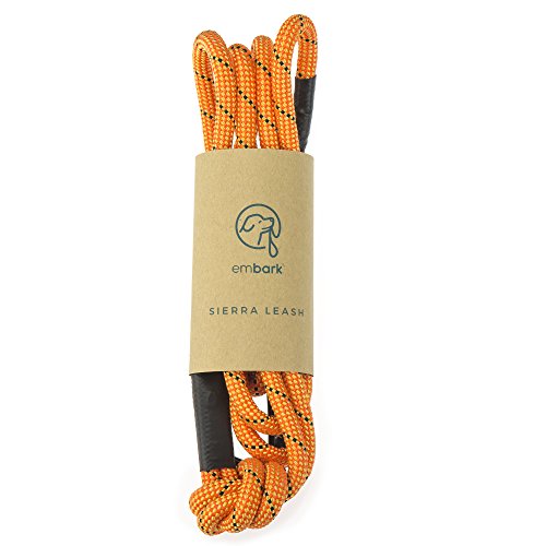 Embark Pets Sierra Leash/Mountain Climbing Rope Leash with Carabiner (Orange) - Thumbnail 5