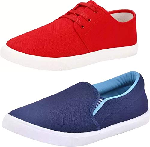 Image of Men's Combo Pair of (02) Casual Shoes Loafers Sneakers Shoes