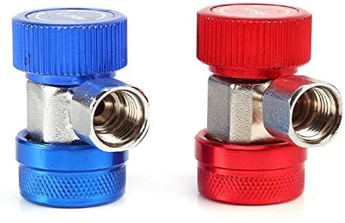 Acoplador rápido ajustable para R134a con conectores 1/4 pulg miniatura 4