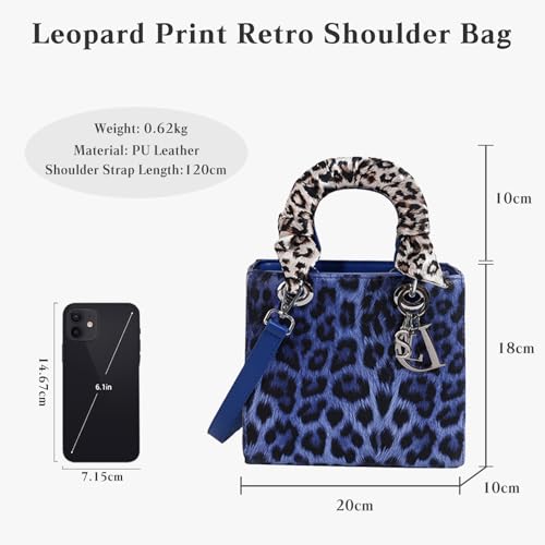 Image of Leopard Print Handbag - Women's PU Leather Crossbody Bag, Waterproof, Fashion Messenger & Satchel Bag