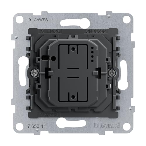Legrand, Seano 765041 - Dimmer A Pulsante Universale, Senza Conduttore Neutro, Sezione Di Fase Con Rilevamento Automatico Del Carico, Morsetti A Vite,