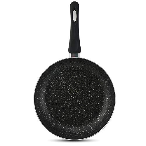 GreaTool Sartén de Aluminio, 22cm Antiadherente con Piedra, aptas para Todo Tipo de cocinas Incluido inducción (22 cm, Individual) Cover
