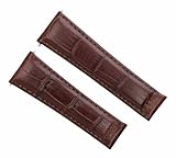 Ewatchparts 20mm Leather Watch Band Strap Compatible With Rolex Daytona 16518 16519 16520 16523 Light Brown Long
