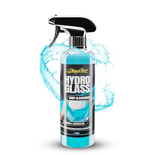 ShinyChiefs CERAMIC GLASS CLEANER - Nano Glasversiegelung mit neuester SiO2-Keramik-Technologie - 2 in 1 Glasreinigung und Glas-Versiegelung - Extrem Schmutz- und Wasserabweisend 500ml