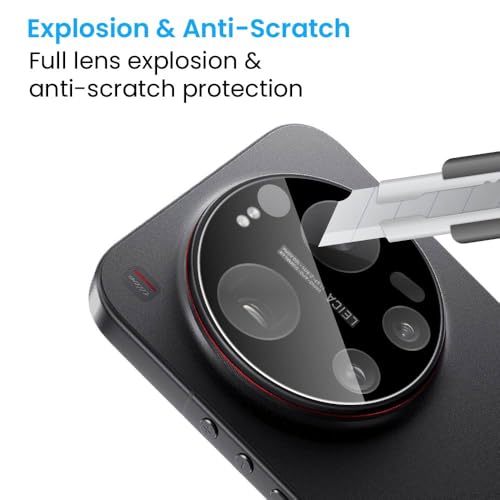 Image of ArmourPro Premium Camera Lens Protection Compatible with Xiaomi 17 Ultra (6.9 Inches) With Edge to Edge Full Camera Coverage | Black, Pack of 1