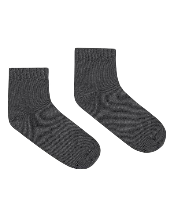 Unisex Solid Colored Ankle Length Socks Made with 100% Combed Cotton & Spandex Socks For Men & Women